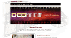 Desktop Screenshot of debproductions.com